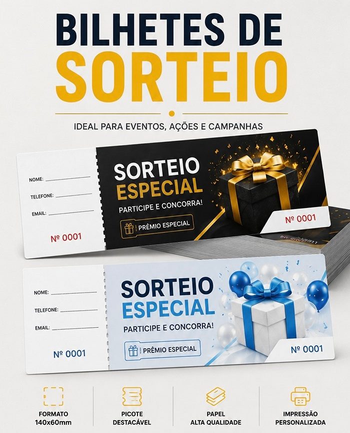 Bilhetes de sorteio